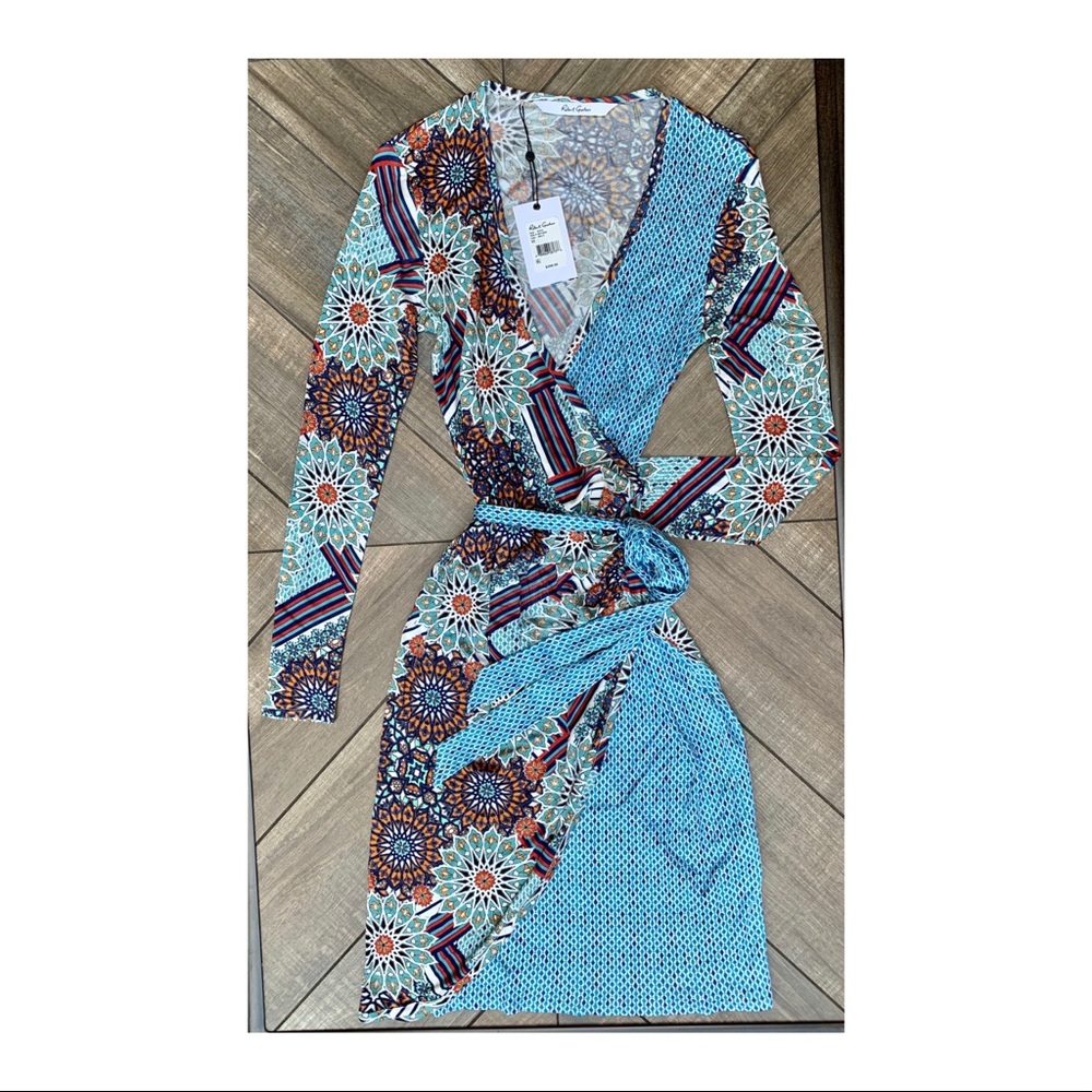 NWT Robert Graham Bessa Tie Dress XS